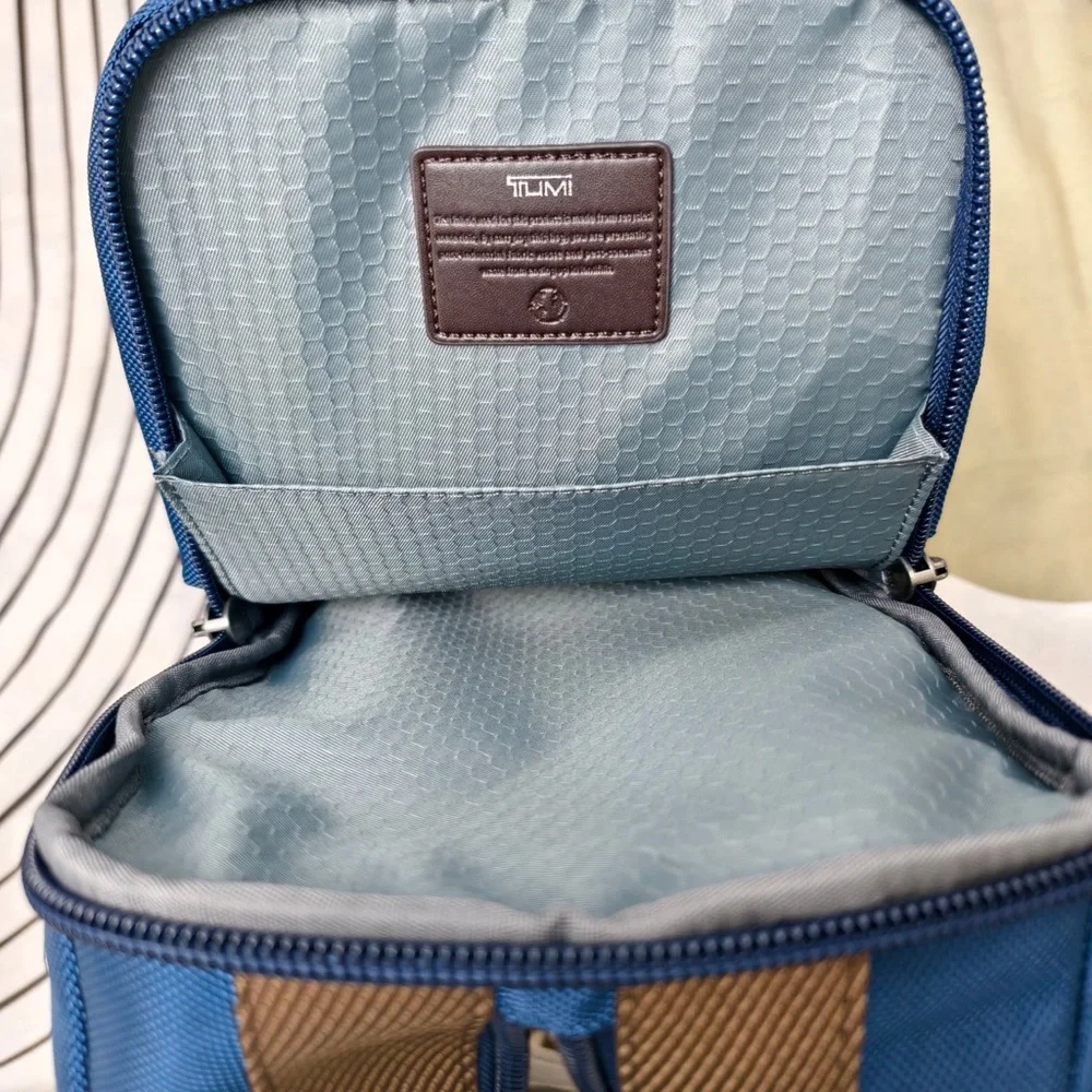 Tumi Alpha Bravo Monterey Sling Bag Blue Anti-Theft Crossbody